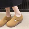Zapatos Birkenstock de suela gruesa y cobertura total para mujer, nuevos zapatos casuales slip-on para verano y otoño 2026, mocasines casuales Maillard Birkenstock