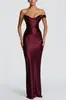 Transfronteiriço 2026 Europeu e Americano Primavera/Verão Novo Estilo Um Ombro Cetim Bodycon Vestido Ins Festa Férias Vestido Feminino