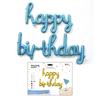 Letra Pequena Mel Feliz Aniversário Feliz aniversário Decoração de Festa de Aniversário Balão de Folha de Alumínio terno