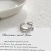Anillo de Personalidad de Mariposa Hueca Estilo Dulce y Minimalista, Joyería de Anillo de Dedo Abierto Simple y Versátil Apilable Diseño de Nicho