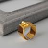 J1111 Estilo Coreano Lujo Ligero Sentido de Diseño de Nicho Anillo Simple de Plata de Ley S925 Anillo para Dedo Textura de Origami para Mujer Apertura