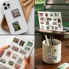 50 Piezas de Pegatinas de Sellos Estilo Árabe Retro, Serie de Sellos Nostálgicos, Decoración de Material DIY para Diarios