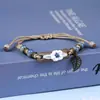 Cerâmica Jingdezhen Estilo Chinês Novo Pulseira de Abelha Tecida à Mão Estilo Nacional Pulseira Feminina Acessórios Criativos Pequenos para Barracas