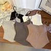 Top de tirantes pequeño versátil para chica sexy con espalda hermosa, ropa exterior para mujer, ropa interior con almohadilla en el pecho, transpirable, ajustado, puro, grande, sin espalda, tipo tubo