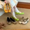 Zapatos de Salón Mary Jane de Estampado de Leopardo Retro First Encounter para Mujer, Primavera/Otoño 2026, con Detalle de Lazo, Perfectos con Faldas