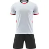 Novos uniformes de futebol feitos sob medida para comércio exterior, respiráveis e de secagem rápida, conjunto de manga curta xadrez pequeno semi-brilhante, camisa para competição e treino