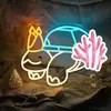 Las luces LED de neón de vida marina son regulables y adecuadas para bares de pesca del mundo marino, tabernas y cuevas de hombres.