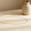 Collar de cadena de clavícula versátil para mujer, con textura de moda transfronteriza europea y americana, cadena de una sola capa con clip de cobre simple y cadena de bolas