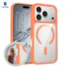 Funda magnética para teléfono con sensación de piel, transfronteriza, iPhone 18 Pro Max, funda transparente esmerilada para botón de cámara Apple 17 Pro