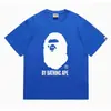 24 Tendencia Caliente de Verano en Línea: Camiseta bAPe Cabeza de Mono, Diseño Camuflaje, Camiseta Unisex de Manga Corta con Cuello Redondo