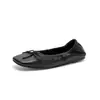 Suaves y estilizan~ Lindos mocasines planos de punta fina con lazo plisado, colección de otoño 2026, cómodos y sencillos