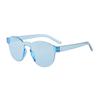 Nuevas gafas de sol con montura de PC integrada, gafas de sol sin montura de color, gafas de sol decorativas para hombres y mujeres, venta al por mayor de fábrica