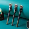 Brocha para Base de Maquillaje Curva M53 Brocha para Mascarilla Brocha para Base de Maquillaje Tipo Hoja Brocha para Base de Maquillaje Plana de Una Línea Sin Costuras