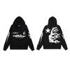 Sudadera con capucha holgada para hombre Hellstar Transfronteriza Alta Calidad Retro Americano High Street Traje NFC