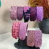 Nova Faixa de Lã Larga de Inverno de Alta Qualidade, Design de Coroa Alta, Estilo Casual para Sair, Acessório de Cabelo Vintage e Elegante Estilo Chanel
