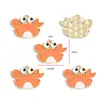 Aleación con Goteo de Aceite Pulpo Delfín Serie de Animales Marinos Colgante DIY Pulsera Llavero Colgante W546