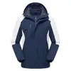 Conjunto de Dos Piezas de Ropa de Montañismo Gruesa, Cálida, Impermeable y a Prueba de Viento Desmontable Tres en Uno para Hombre