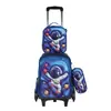 2026 Nueva Mochila Escolar Primaria 3º a 6º Grado Set de Tres Piezas de 16 pulgadas Mochila con Ruedas Mochila para Niños y Niñas Venta al por Mayor