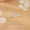 Brincos Originais Abao S999 Prata Pura Design Único Fofos Manaqi, Fique Rico Imediatamente, Brincos de Luxo Leve para Entrega