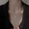 Colar Círculo de Diamantes Cintilantes, Nicho de Luxo Leve Novo Modelo 2025, Presente de 18º Aniversário para Melhor Amiga, Namorada, Fechadura de Alta Qualidade