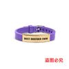 Pulsera de Silicona Correa de Reloj de Silicona Transfronteriza Europea y Americana Letras de Acero Inoxidable Buenos Hermanos y Amigos Regalos de Vacaciones Accesorios de Mano Populares