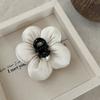 Pinza de Agarre Rellena de Esponja de Flores 2025 Nueva Coreana Perla Burbuja Estéreo tamaño pequeño Media Pinza de Tiburón Horquilla