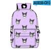 3D Novo Produto Impresso Periférico Sanrio Kuromi Kuromi Mochila Escolar Mochila Grande Capacidade Mochila Totalmente Impressa