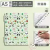 Cuaderno de Hojas Sueltas Grueso A5 con Dibujos Animados Lindo, Espiral Extraíble para Estudiantes