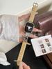 Para Apple 9 Correa de Apple Watch Apple Watch Ultra Camelia Piel de Ternero 20 mm Correa de Reloj de Moda