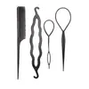 Artefacto para rizar el cabello Aguja para tirar del cabello Juego de peines para el cabello Dispositivo para trenzar el cabello para niños Dispositivo para rizar el cabello para adultos Herramienta de peluquería para tirar del cabello con cabeza de moño