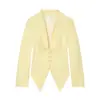 Para Comercio Exterior Europeo y Americano Transfronterizo Ropa de Mujer, Popular en Aliexpress, Temporada de Otoño, Disponible en Múltiples Colores, Blazer de Dobladillo Irregular en Punta