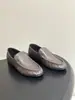 Mocasines de Cuero Plegado Estilo Francés de Lujo Ligero Transfronterizos Fila Zapatos de Deslizamiento de Tacón Bajo para Viajar en Cinco Colores, Stock Listo para Exportación