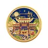 Moedas Comemorativas Personalizadas para Turistas de Cidade, Insígnias Metálicas Comemorativas de Campus, Artesanato Cultural e Criativo Feito Sob Medida