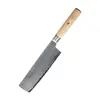 Cuchillo Santoku de Acero de Damasco Japonés Transfronterizo de 67 Capas Vg10 Cuchillo de Chef para Cortar Verduras, Carne, Frutas, Cuchillo de Bistec Japonés