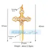 L17 Accesorios para joyería DIY tesoro microincrustado incrustado en tesoros popular europeo y americano daga espada arma pistola colgante
