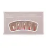 Pegatinas de Uñas con Purpurina Galvanizada de Degradado de Moda, Parches Blanqueadores de Uñas de Alta Gama, Uñas Postizas
