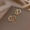 Aretes de Letras para Mujer 2023 Nuevos con Borla Lujo Accesible Diseño Pequeño Aretes de Plata 925 Alta Moda y Exquisitos
