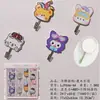 Ganchos Embossados Sanrio Kuromi Gato My Melody Cachorro Branco Grande Ganchos Multifuncionais Sem Furos para Pendurar Roupas Ganchos Adesivos