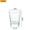 Atacado Transparente Aromaterapia Vidro Simples Suporte de Vela Copo de Vela Doméstico Recipiente de Vidro para Velas Copo Vazio Pote de Vidro