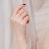 Anillo de Diseño Nicho para Mujer Estilo Frío Diamante Circonita Anillo Abierto para Dedo Estudiante Novia Moda Popular en Línea Accesorios de Moda