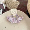 Fofa Faixa de Cabelo de Tecido Doce Infantil Nova Acessórios de Cabelo para Meninas Doces Nova Faixa de Cabeça de Alta Qualidade Elástico Corda de Cabelo