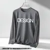 Camisetas de manga larga de 180G, tipo algodón, hechas a medida para uniformes de trabajo, con diseños publicitarios y culturales, disponibles para pedidos grupales, estilo unisex.