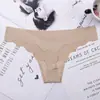 Talla europea comercio exterior mayoreo europeo y americano sexy Algodón Seda de Hielo tanga sin costuras para mujer ropa interior estampada