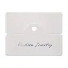 Tarjeta Colgante Minimalista con Letra y Foil Plateado 9cm de Ancho Portatarjetas de Almacenamiento para Joyería 100 Hojas/Paquete Papel Cartulina Blanca Engrosada 400g
