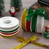 Cinta de Terciopelo Navideña con Lentejuelas en Stock para Decoración - Accesorios de Moño de Cinta Roja y Verde