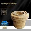 Fábrica de embalagem de manteiga imersa em óleo, corda de vedação mecânica resistente ao desgaste resistente ao desgaste amarelo, fio de algodão branco amarelo, embalagem de manteiga pura