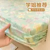 Lençol de Baixo com Elástico Dupla Camada de Gaze Classe A Grau Mãe e Bebê Algodão Puro Peça Única Quarto de Dormir Cama Elástica Estilo Quatro Estações Capa de Lençol de Baixo Protetor de Colchão ~