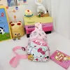 Bolsa infantil de dibujos animados Linda bolsa de pecho para niños de preescolar bolsa de hombro para niños y niñas cambio merienda bolsa bandolera de nailon