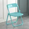 Cadeira simples com encosto de banquinho cadeira dobrável para casa cadeira de computador portátil cadeira para treinamento e conferência cadeira de jantar cadeira de escritório para dormitório