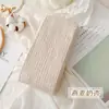 Medias de Rejilla Blancas Leche Retorcidas Jk para Mujer, Leggings Espesos Color Blanco Roto para Otoño e Invierno con Forro Polar, Color Avena Cálido con Pies